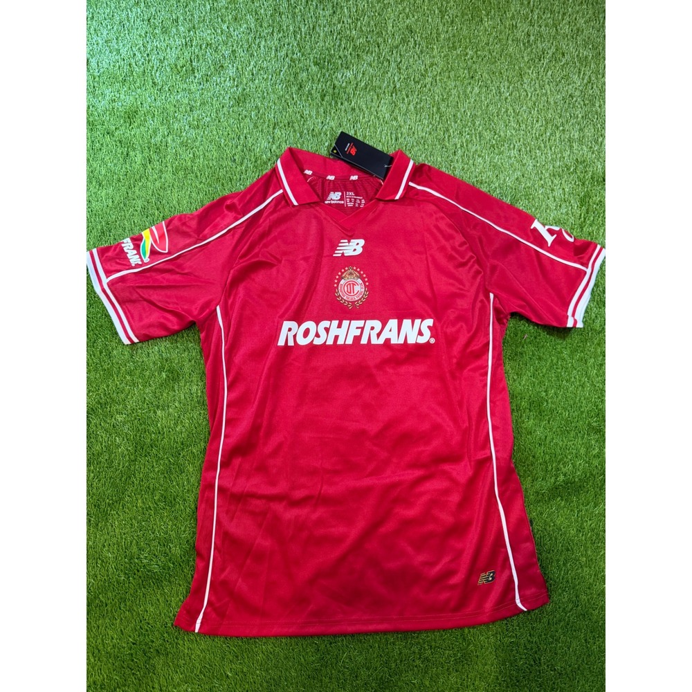 New Balance Deportivo Toluca FC A. Vega 9 Home Jersey Red Mens XL Soccer Shirt